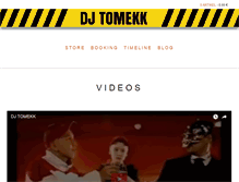 Tablet Screenshot of djtomekk.com